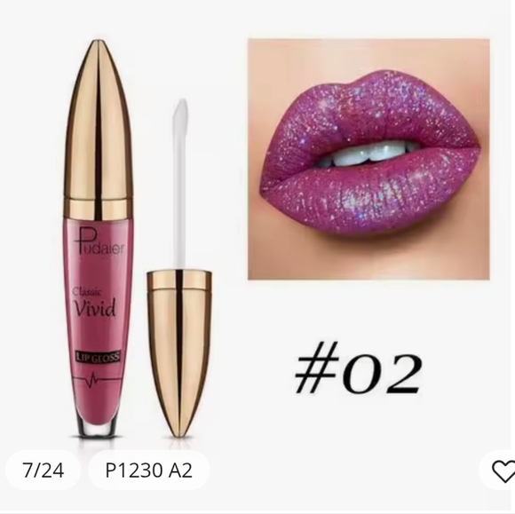 Diamond glitter metallic matte lip set - Picture 2 of 7